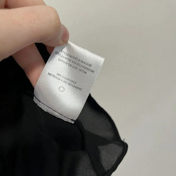 Theory Silk Maggie Peplum Sleeveless Blouse Size Small - Picture 6 of 10